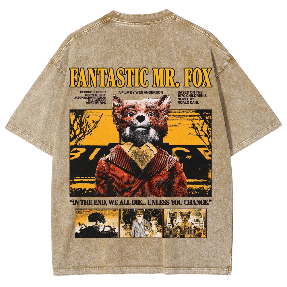 Fantastic Mr. Fox Retro Washed T-Shirt