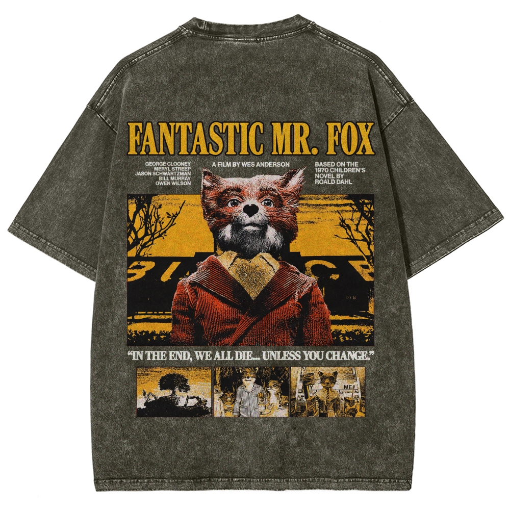 Fantastic Mr. Fox Retro Washed T-Shirt