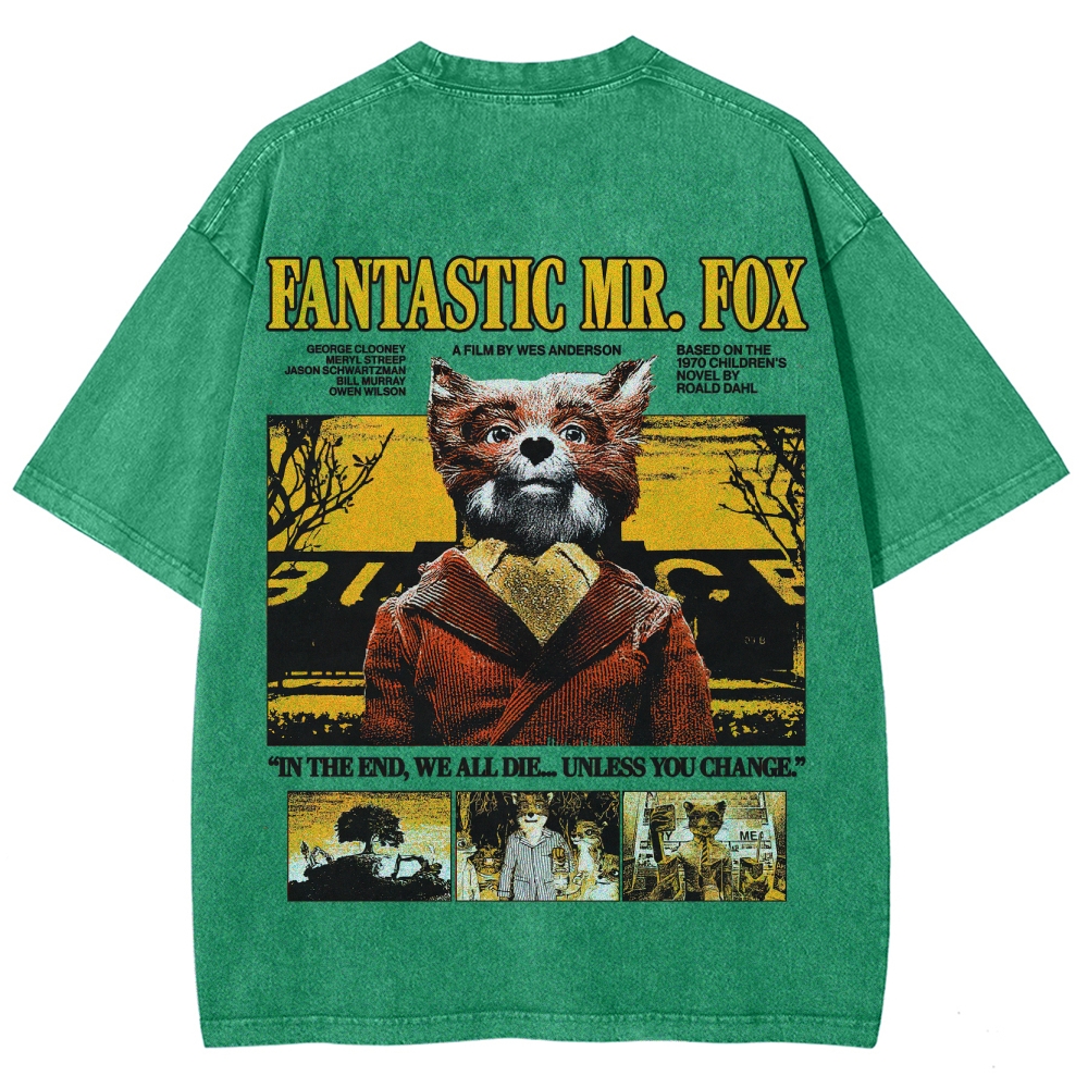 Fantastic Mr. Fox Retro Washed T-Shirt