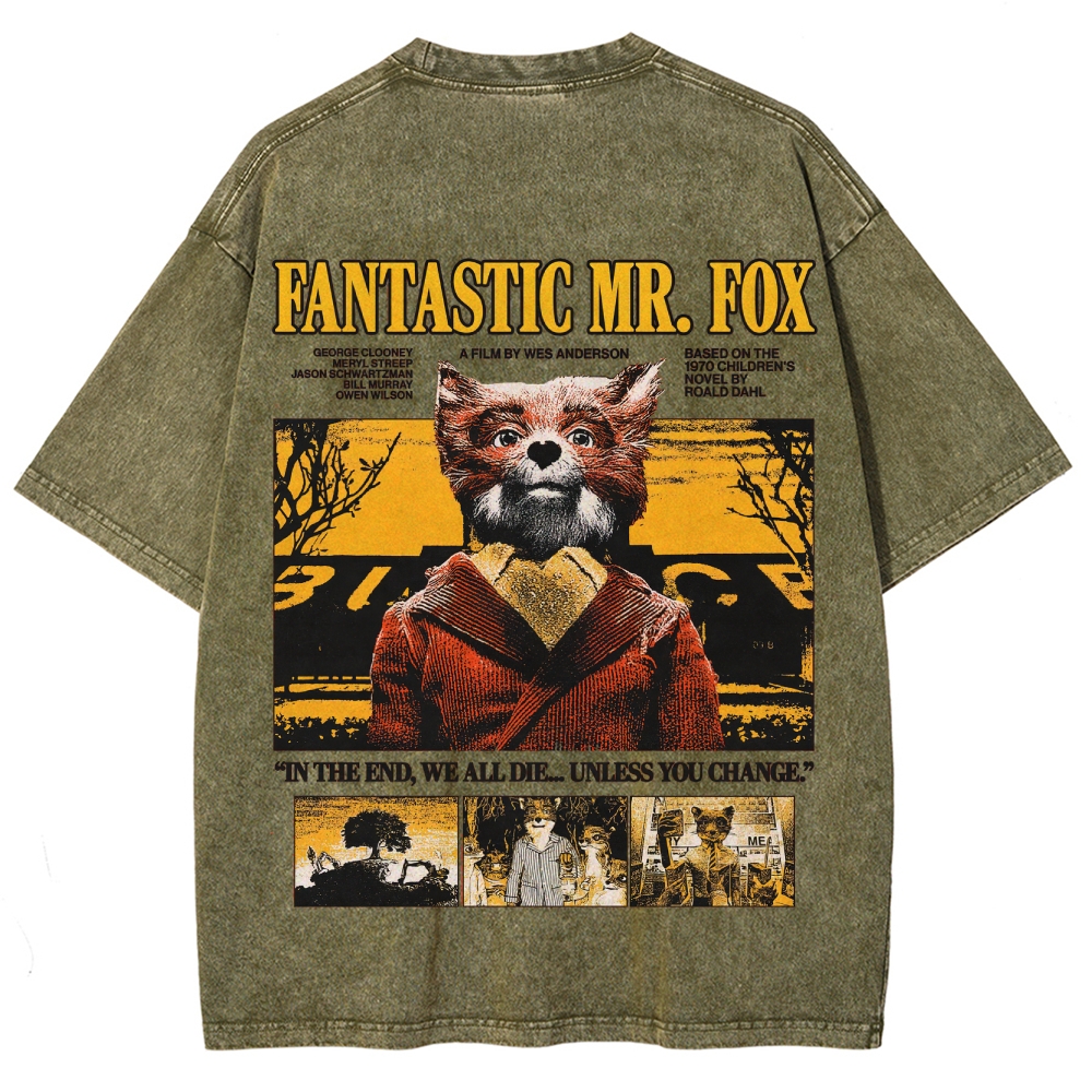 Fantastic Mr. Fox Retro Washed T-Shirt
