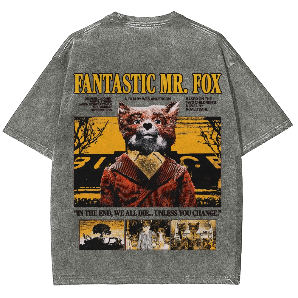 Fantastic Mr. Fox Retro Washed T-Shirt