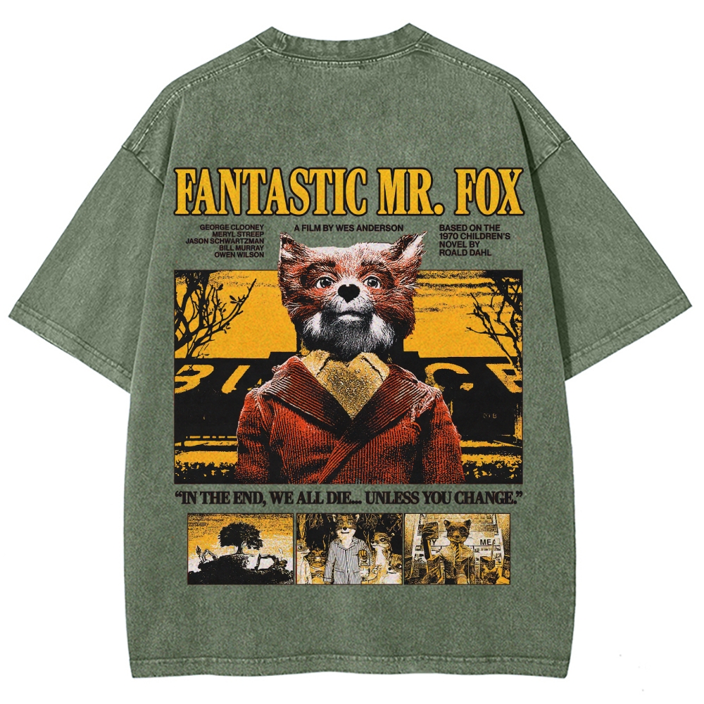 Fantastic Mr. Fox Retro Washed T-Shirt