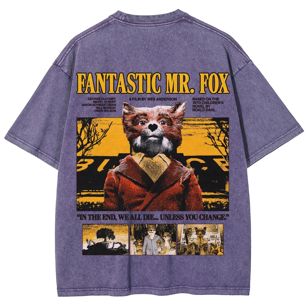 Fantastic Mr. Fox Retro Washed T-Shirt
