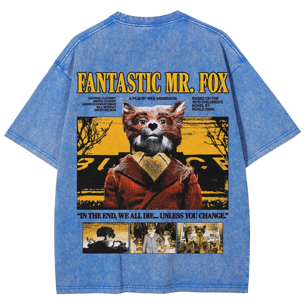 Fantastic Mr. Fox Retro Washed T-Shirt