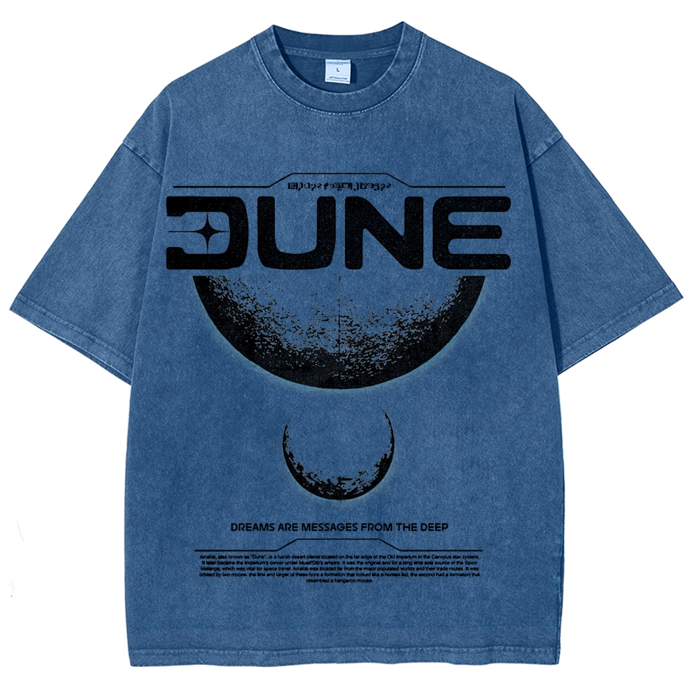 Cosmic & Philosophical Graphic Retro Washed T-Shirt