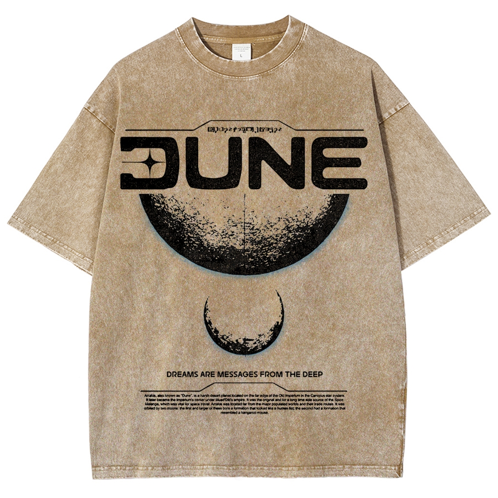 Cosmic & Philosophical Graphic Retro Washed T-Shirt