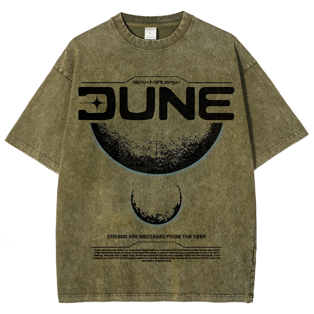 Cosmic & Philosophical Graphic Retro Washed T-Shirt