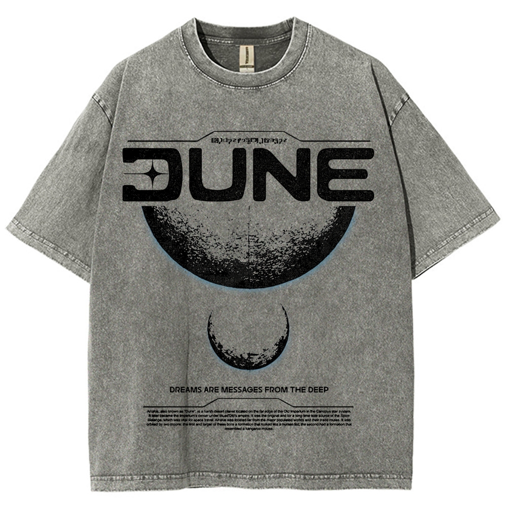 Cosmic & Philosophical Graphic Retro Washed T-Shirt