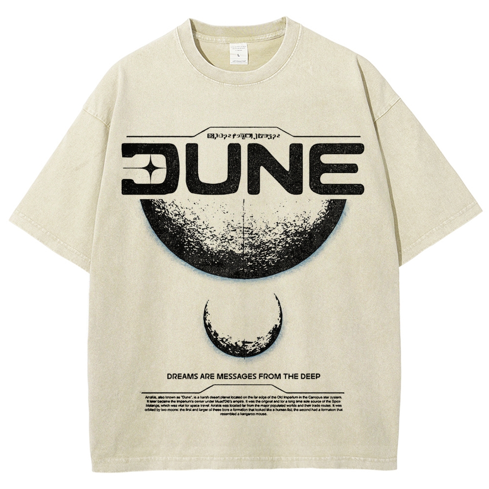 Cosmic & Philosophical Graphic Retro Washed T-Shirt