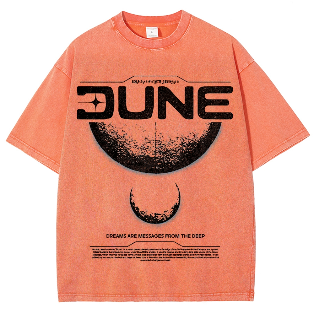 Cosmic & Philosophical Graphic Retro Washed T-Shirt