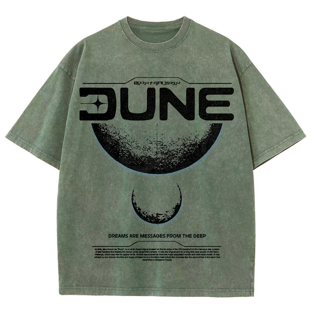 Cosmic & Philosophical Graphic Retro Washed T-Shirt