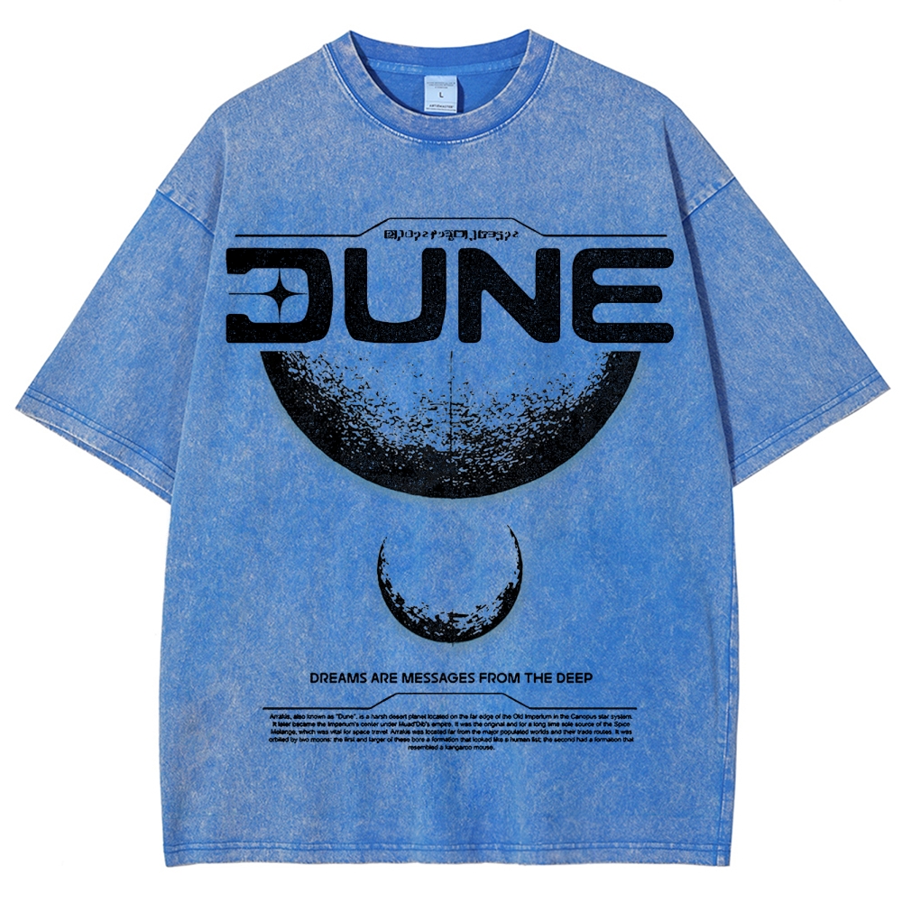 Cosmic & Philosophical Graphic Retro Washed T-Shirt