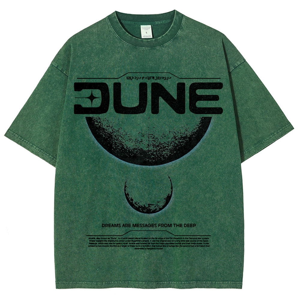 Cosmic & Philosophical Graphic Retro Washed T-Shirt