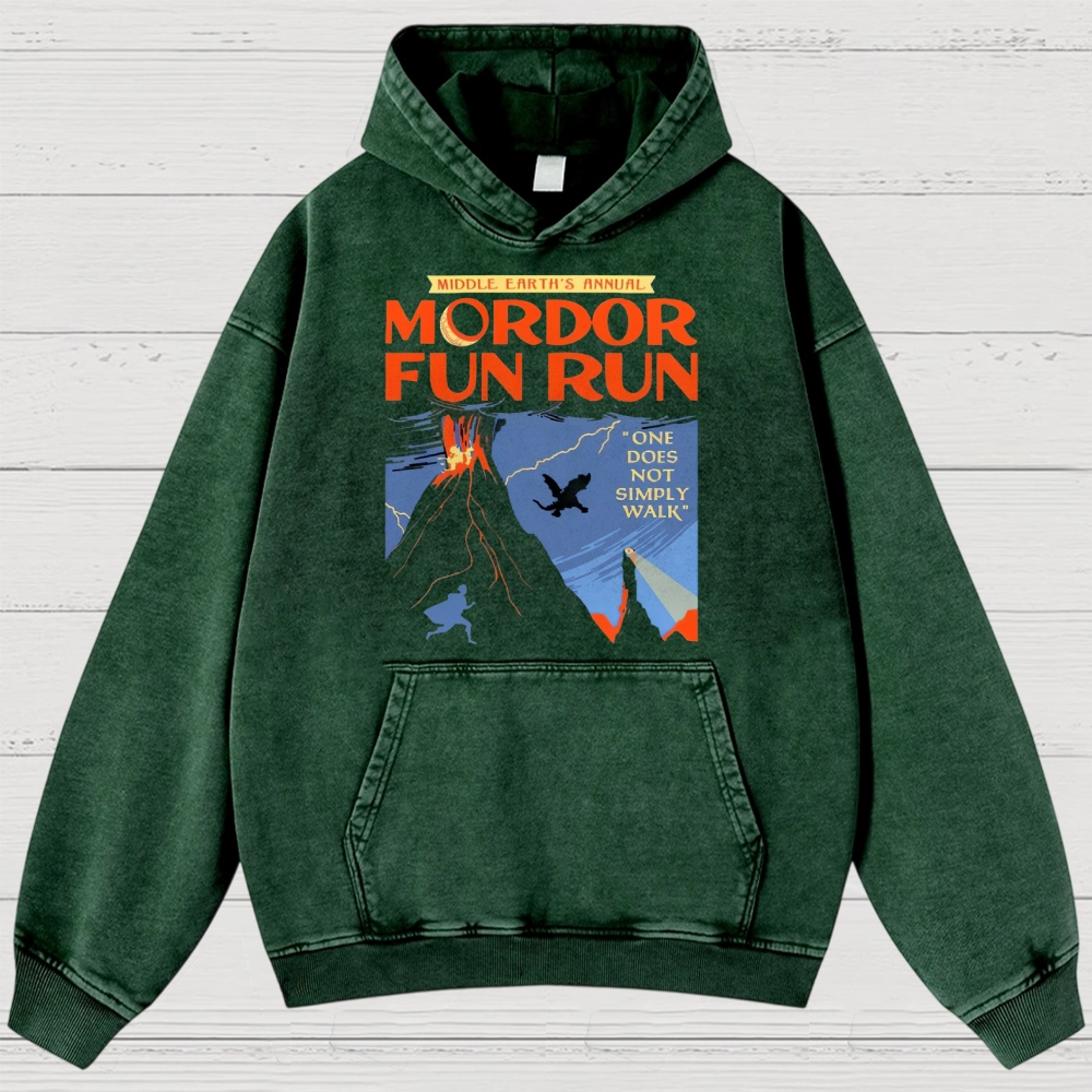 Mordor Fun Run Retro Washed Hoodies