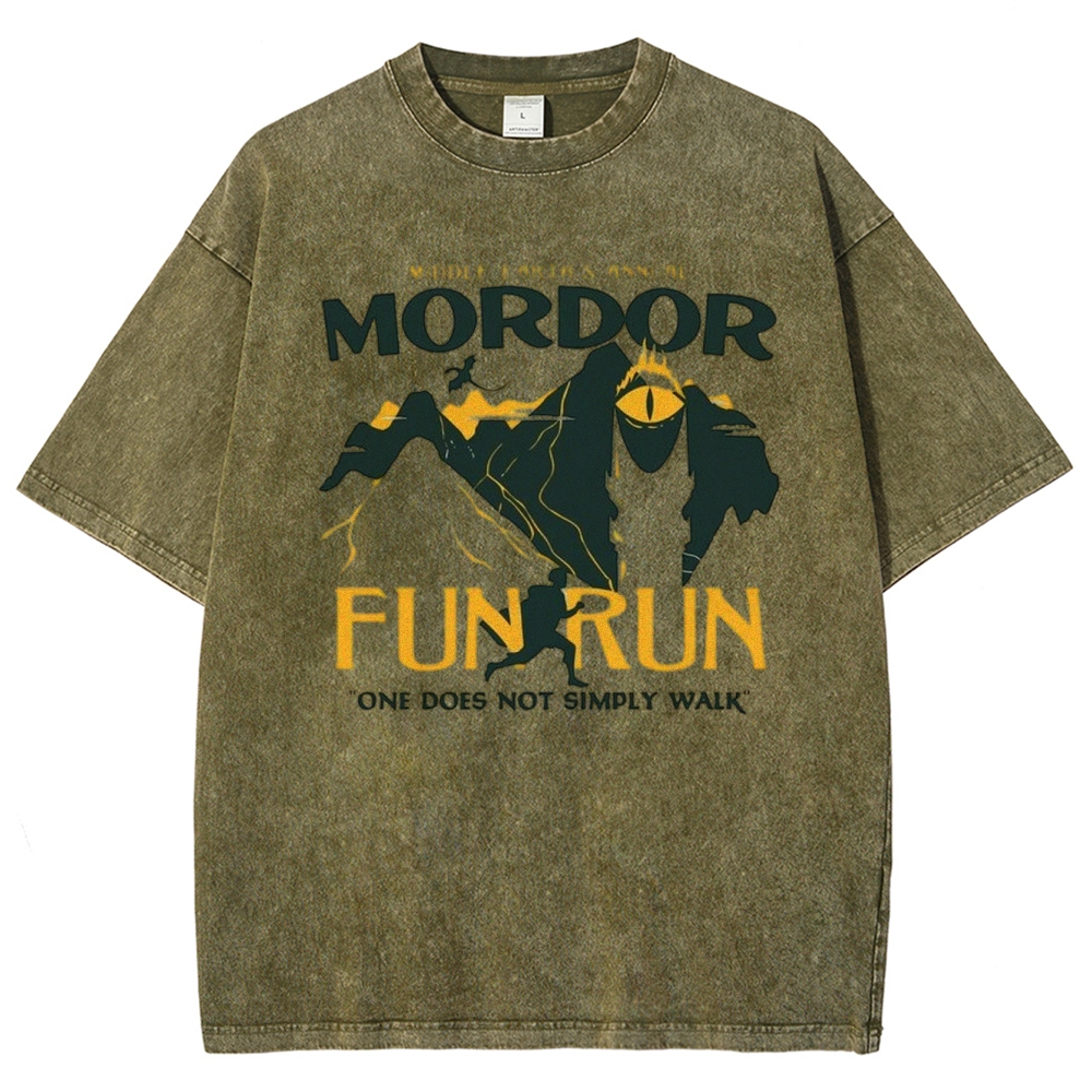 Mordor Fun Run Washed T-Shirt