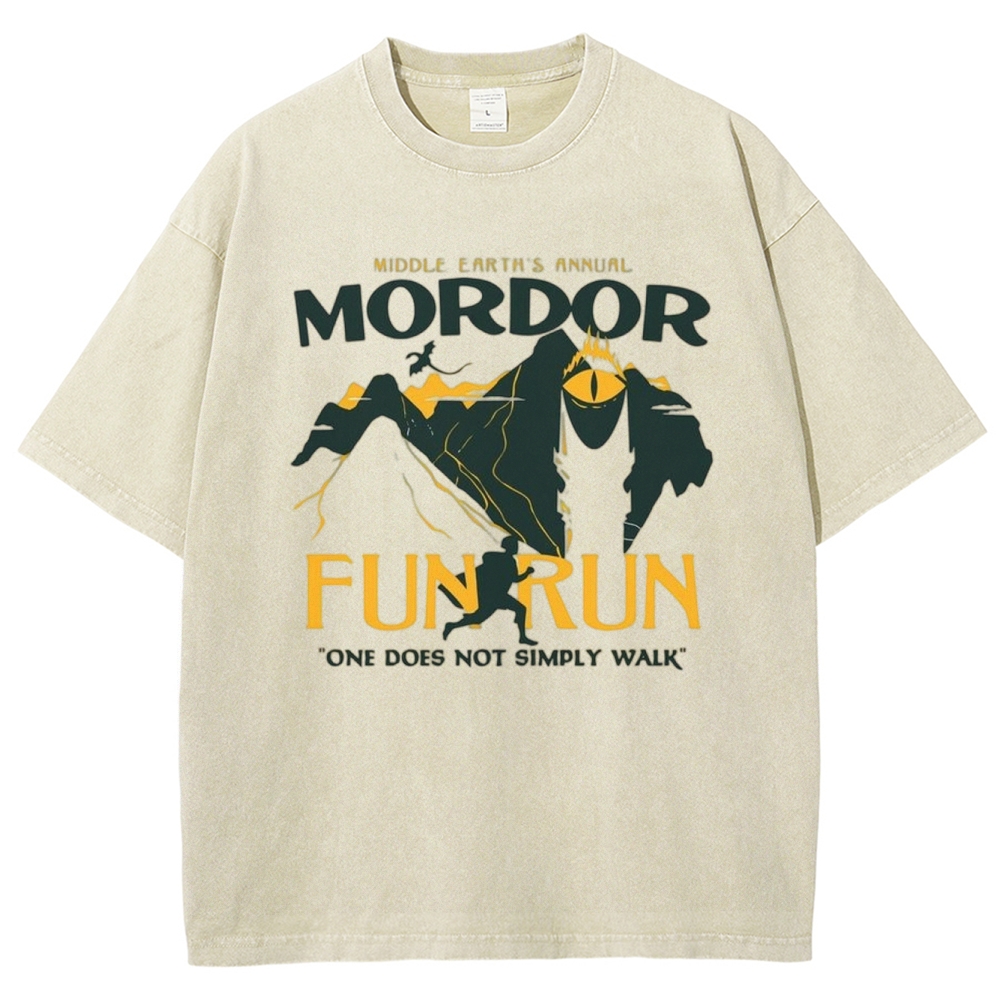 Mordor Fun Run Washed T-Shirt