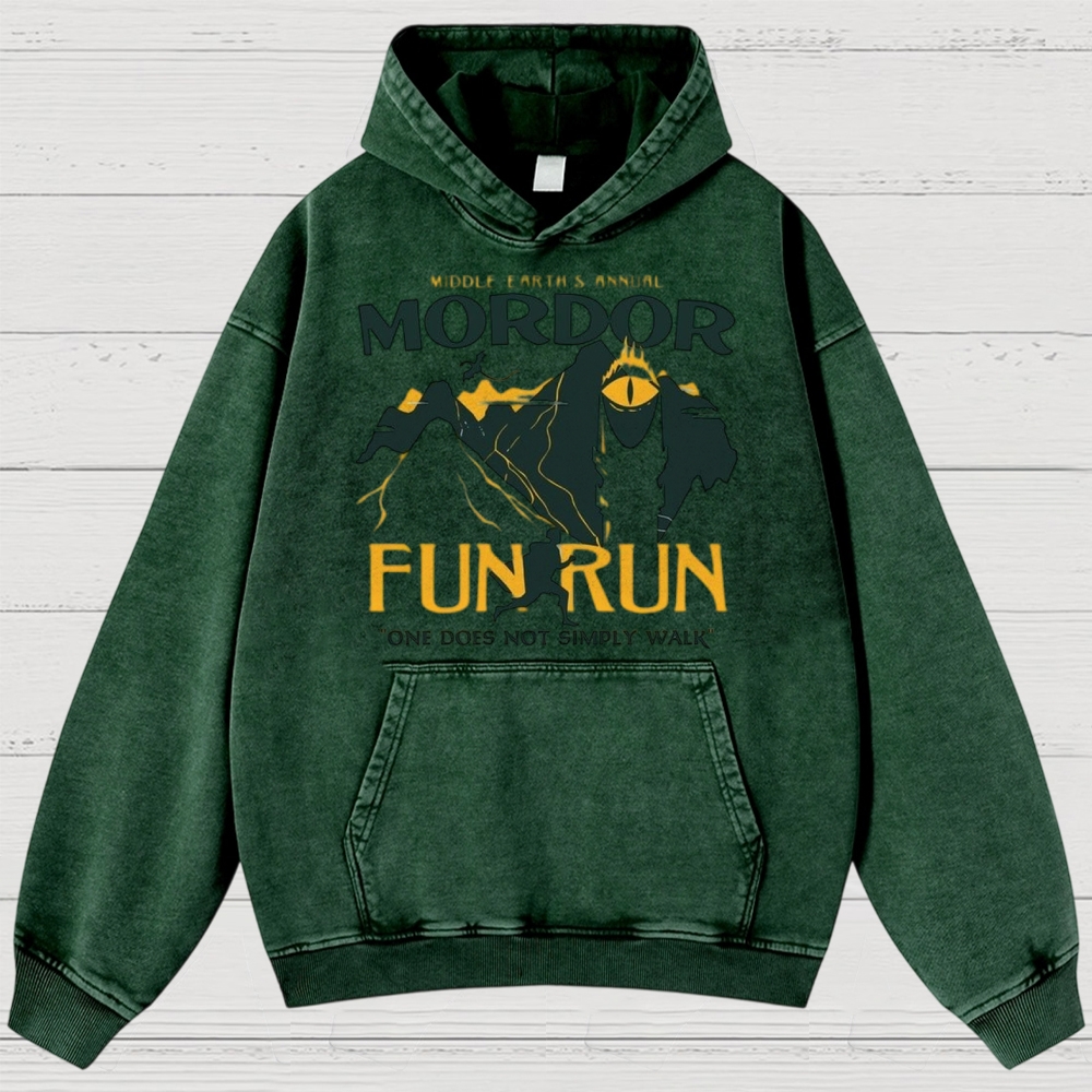 Mordor Fun Run Retro Washed Hoodies