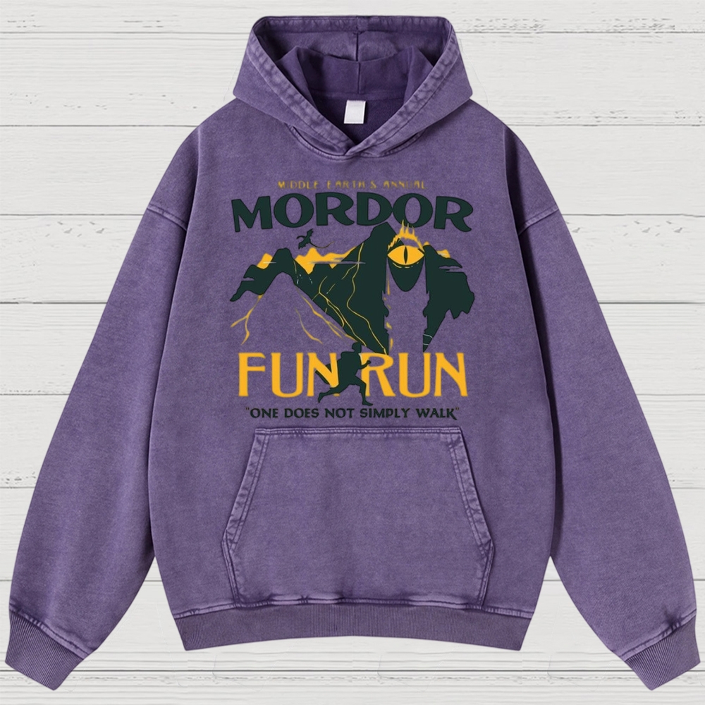 Mordor Fun Run Retro Washed Hoodies