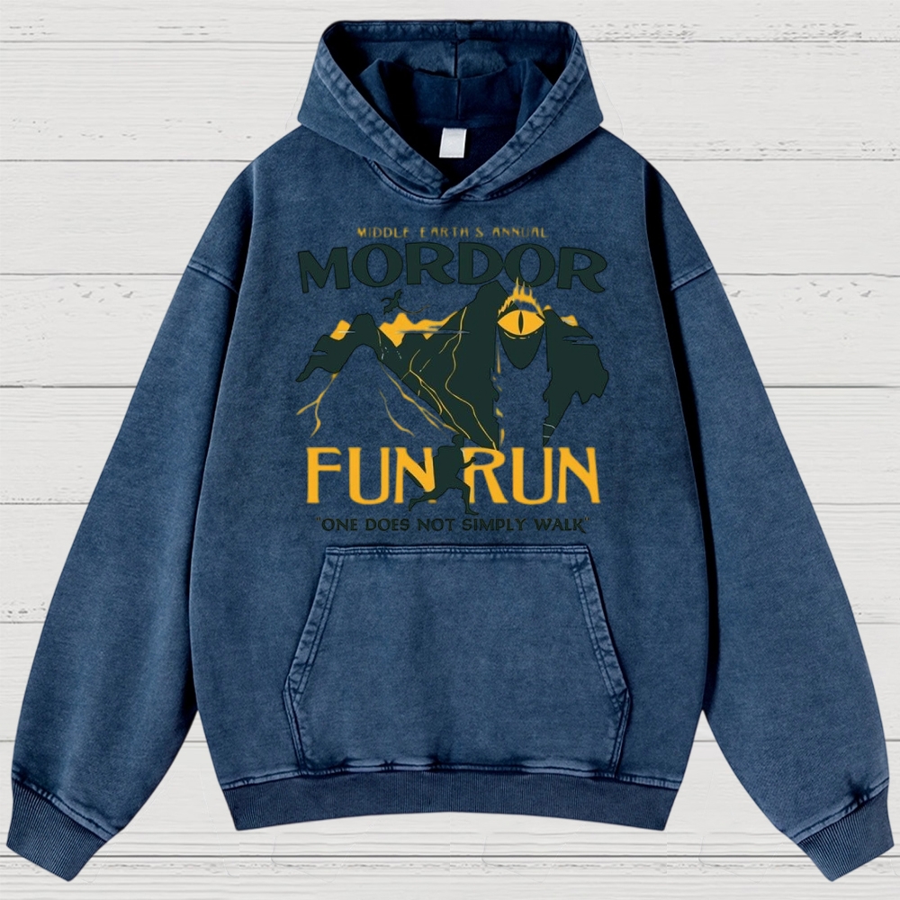 Mordor Fun Run Retro Washed Hoodies