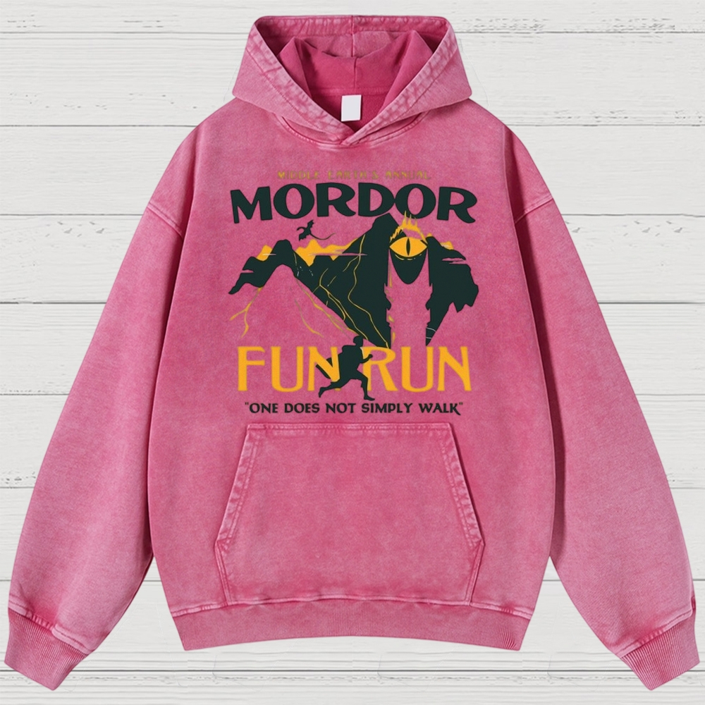 Mordor Fun Run Retro Washed Hoodies