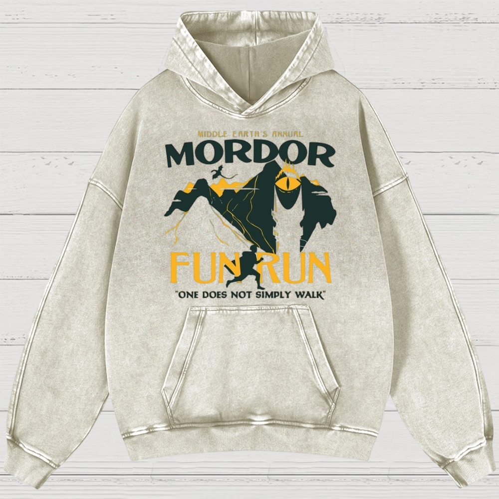 Mordor Fun Run Retro Washed Hoodies