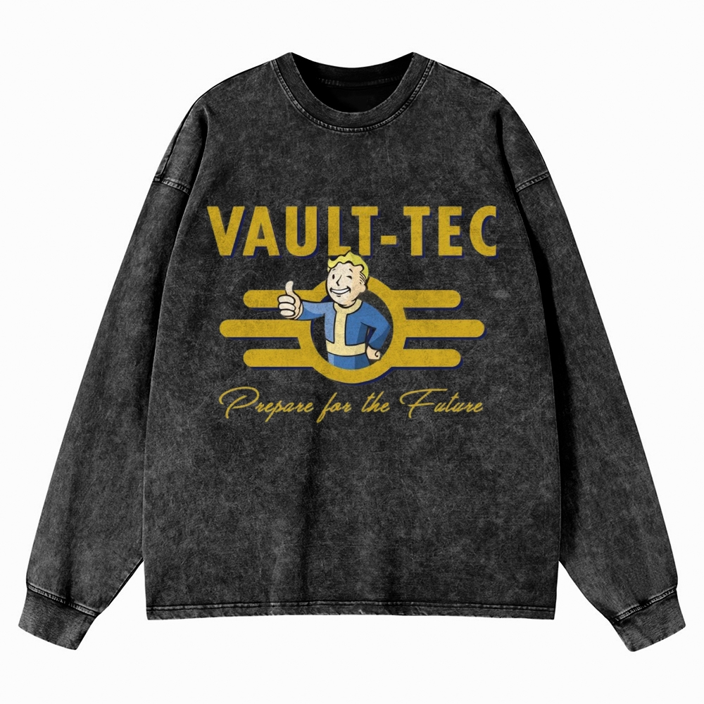 Vault-Tec Retro Washed Long-Sleeved T-Shirt