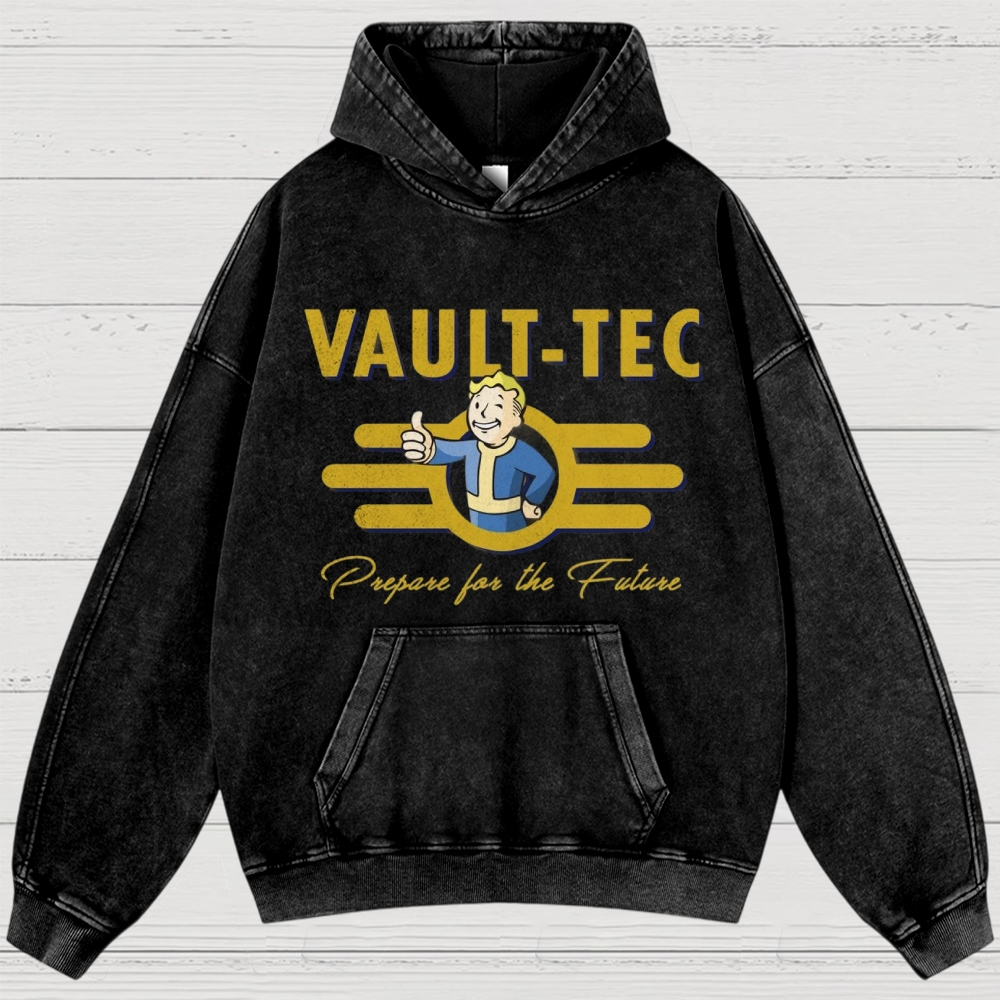 Vault-Tec Retro Washed Hoodies