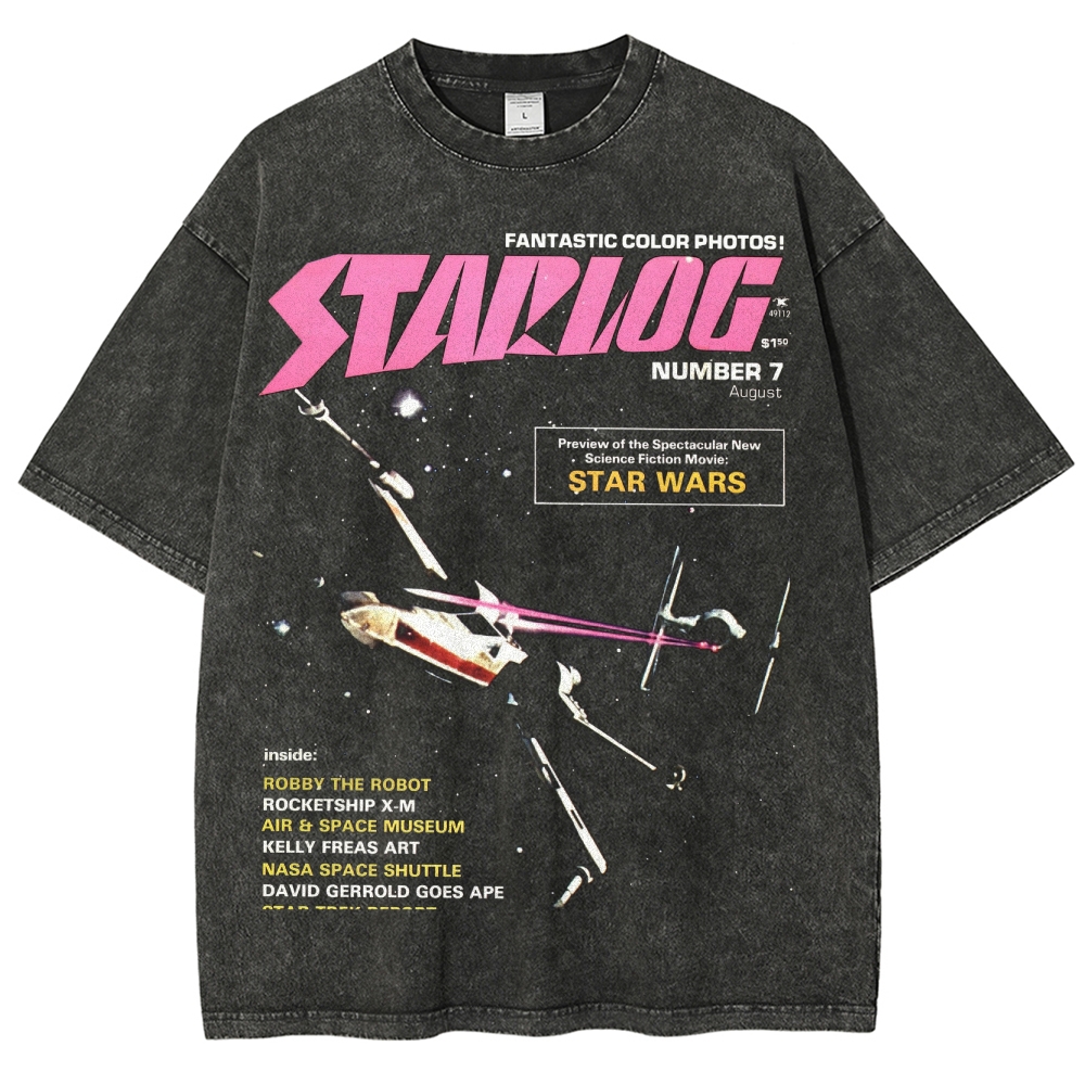 Starlog Retro Washed T-Shirt
