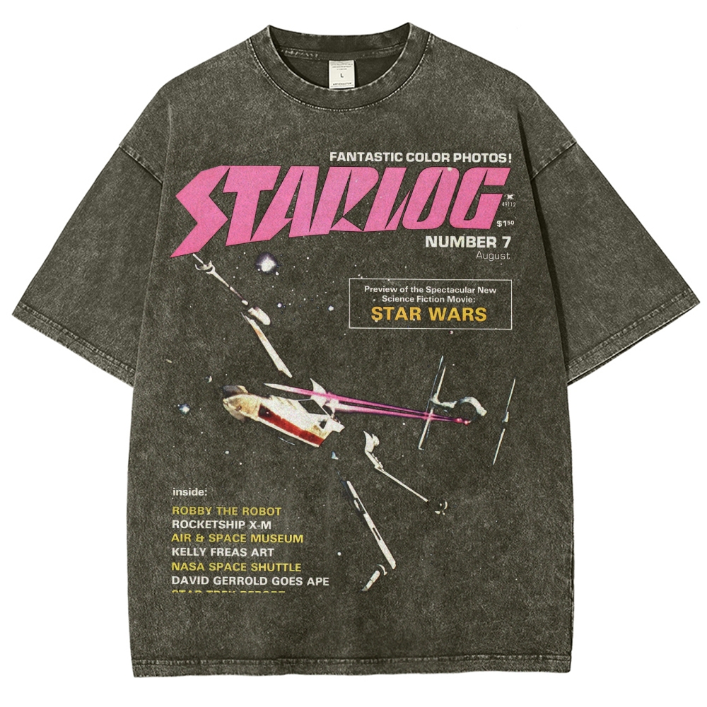 Starlog Retro Washed T-Shirt