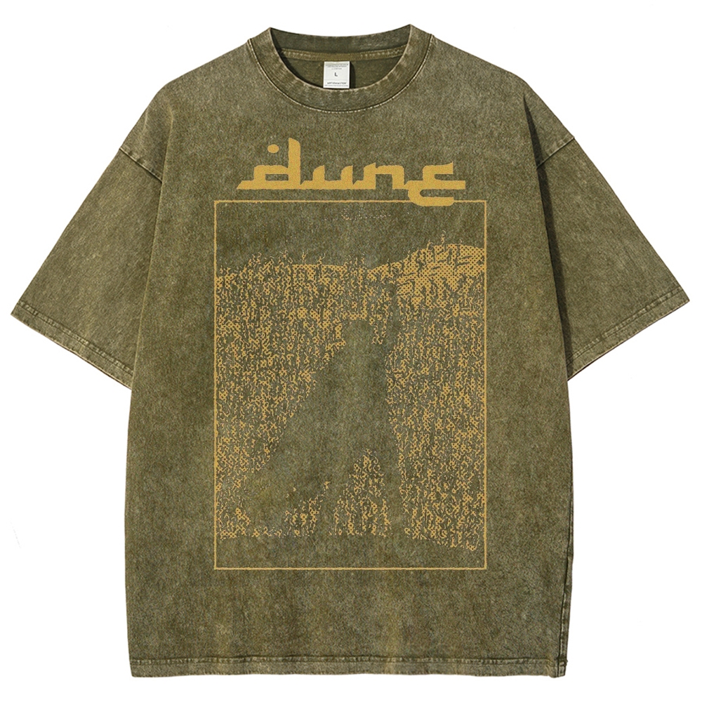  Fremen Silhouette Graphic Washed T-Shirt