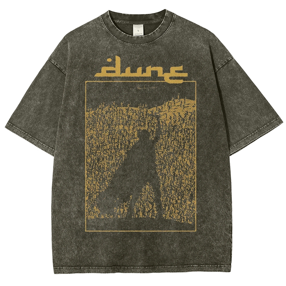  Fremen Silhouette Graphic Washed T-Shirt