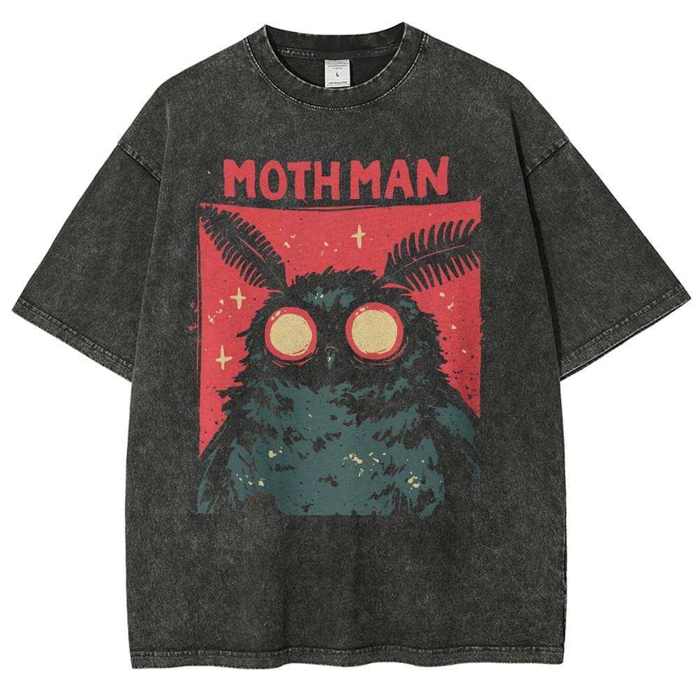 Mothman Sightings Washed T-Shirt 