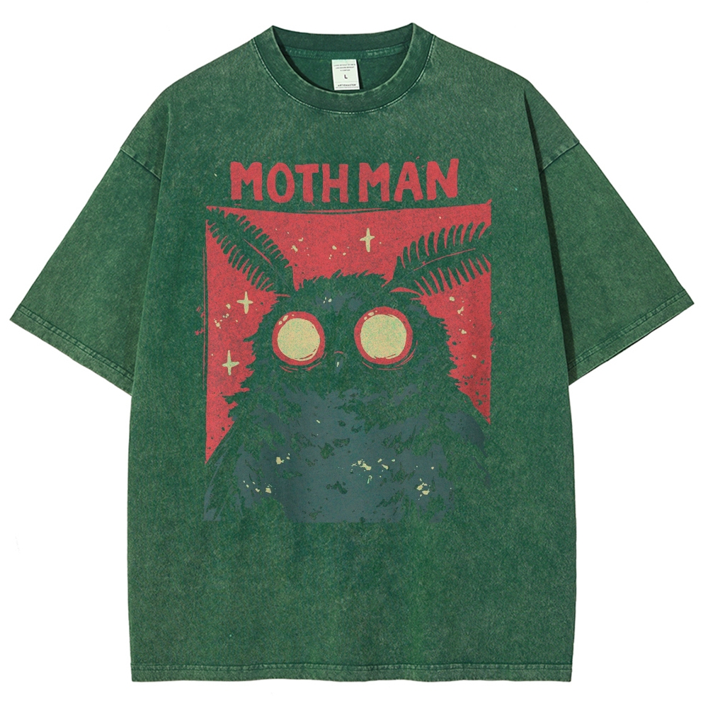 Mothman Sightings Washed T-Shirt 