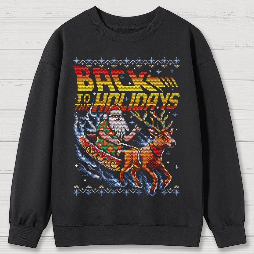 Back To The Holidays Cotton Sweatshirts 