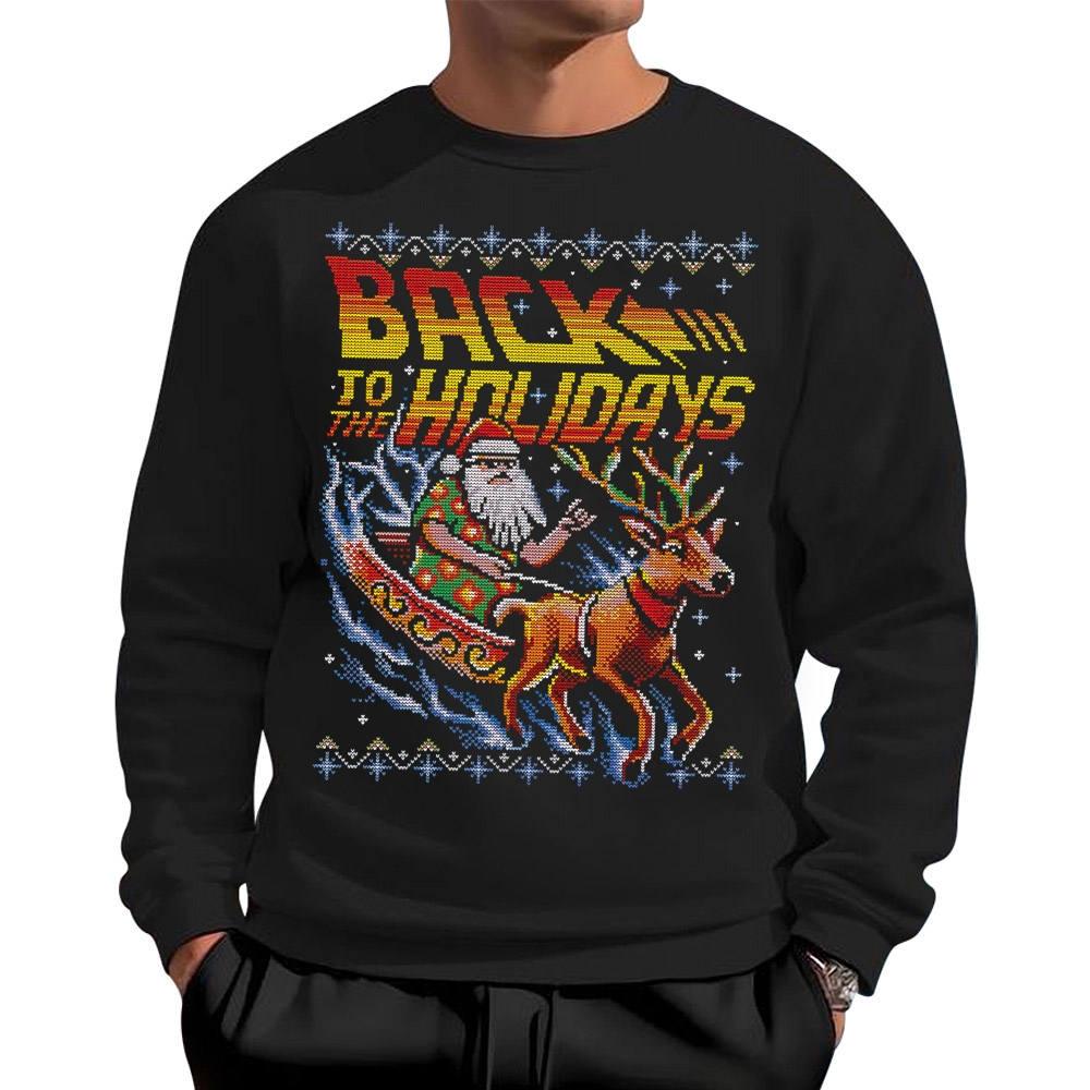 Back To The Holidays Cotton Sweatshirts 