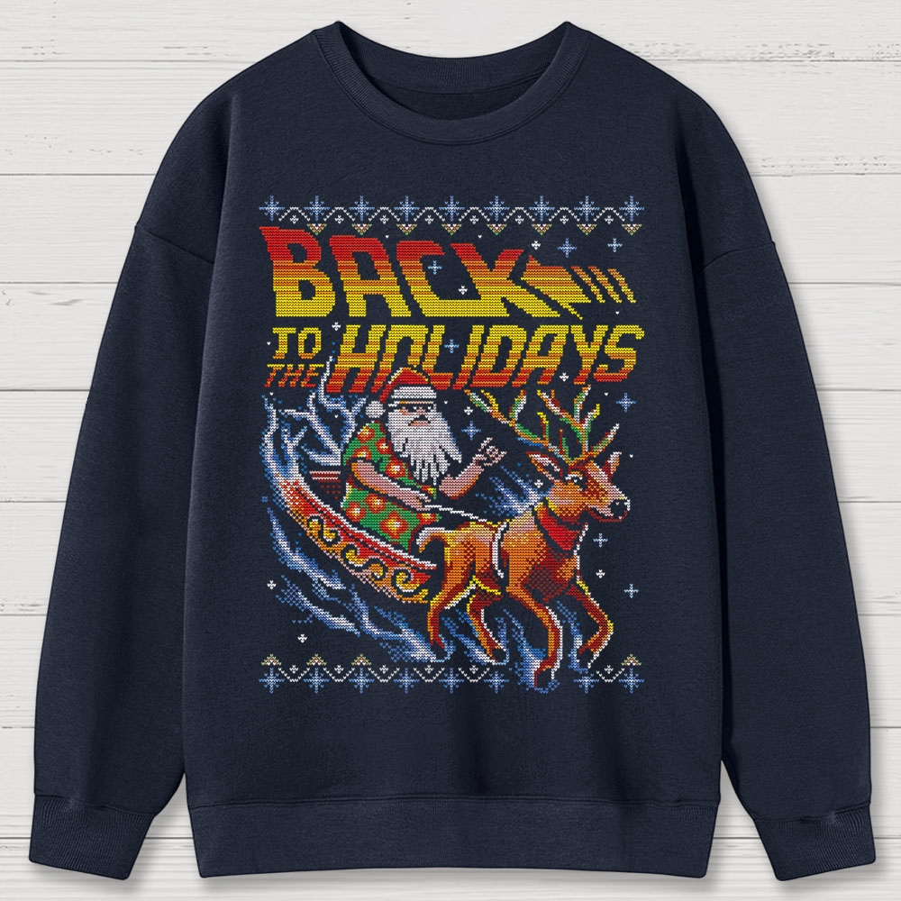 Back To The Holidays Cotton Sweatshirts 