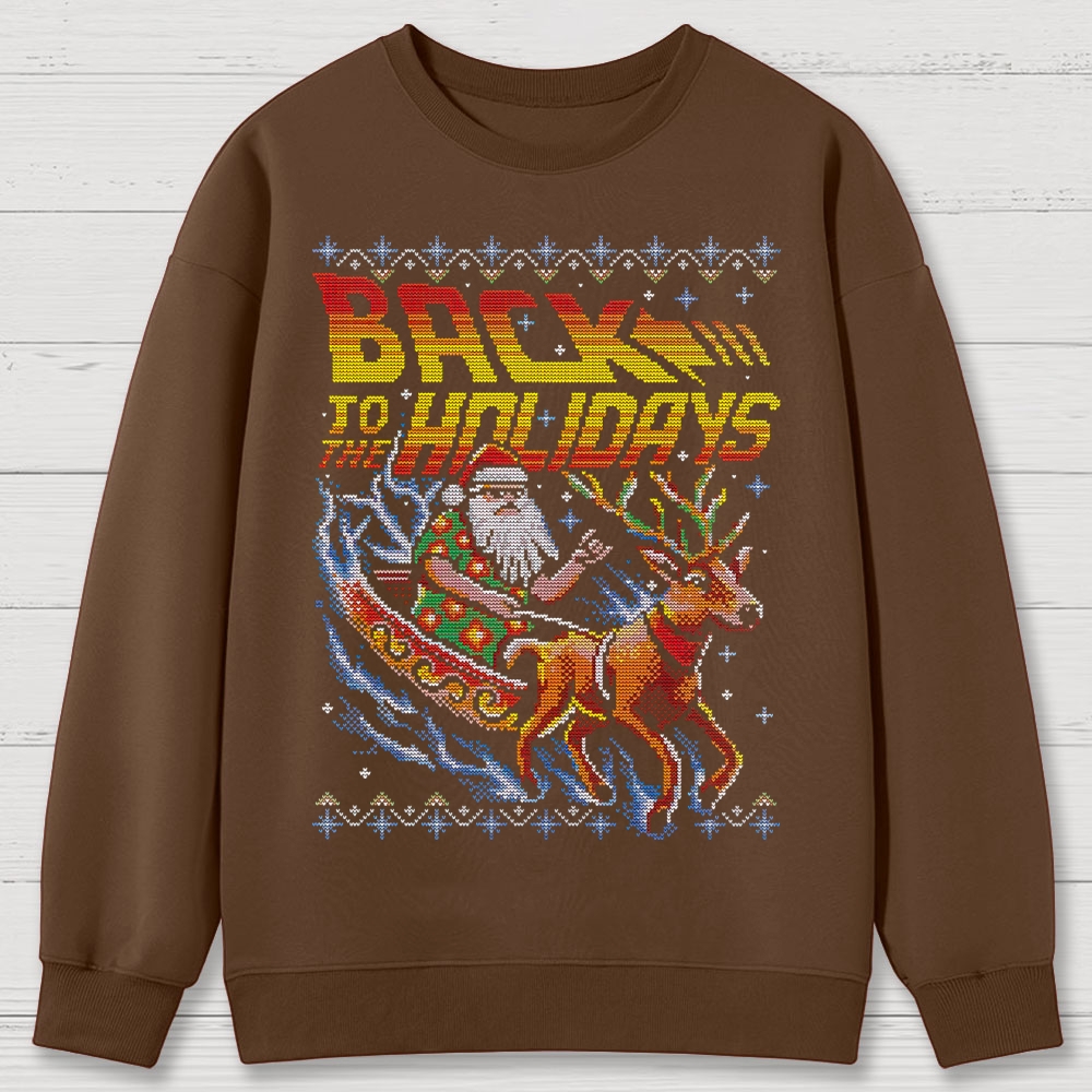 Back To The Holidays Cotton Sweatshirts 