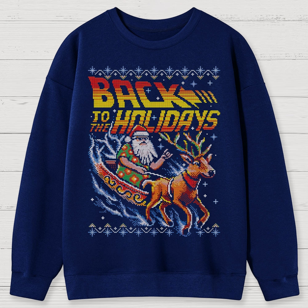 Back To The Holidays Cotton Sweatshirts 