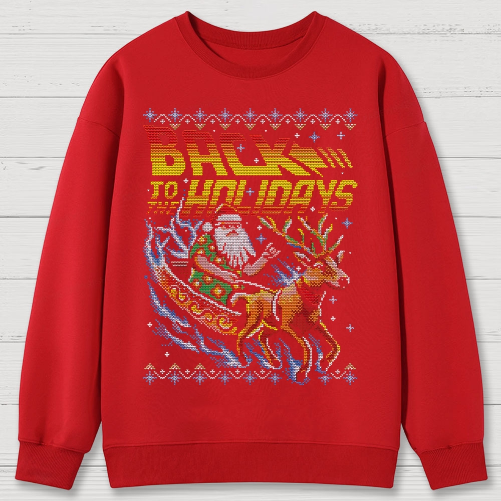 Back To The Holidays Cotton Sweatshirts 