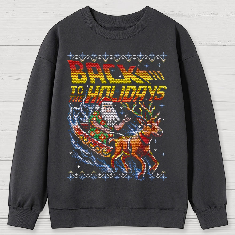 Back To The Holidays Cotton Sweatshirts 