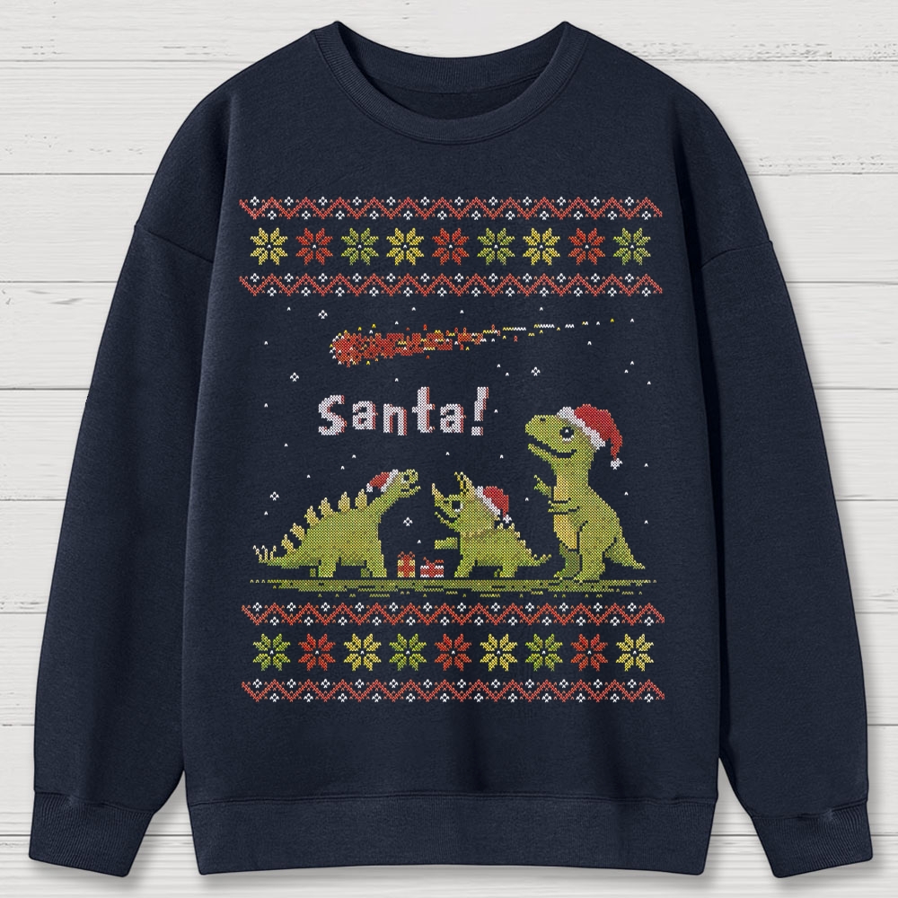 Santa! Cotton Sweatshirts 