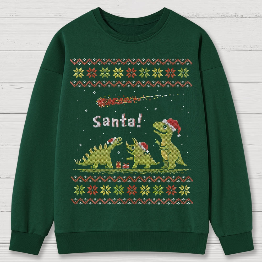 Santa! Cotton Sweatshirts 