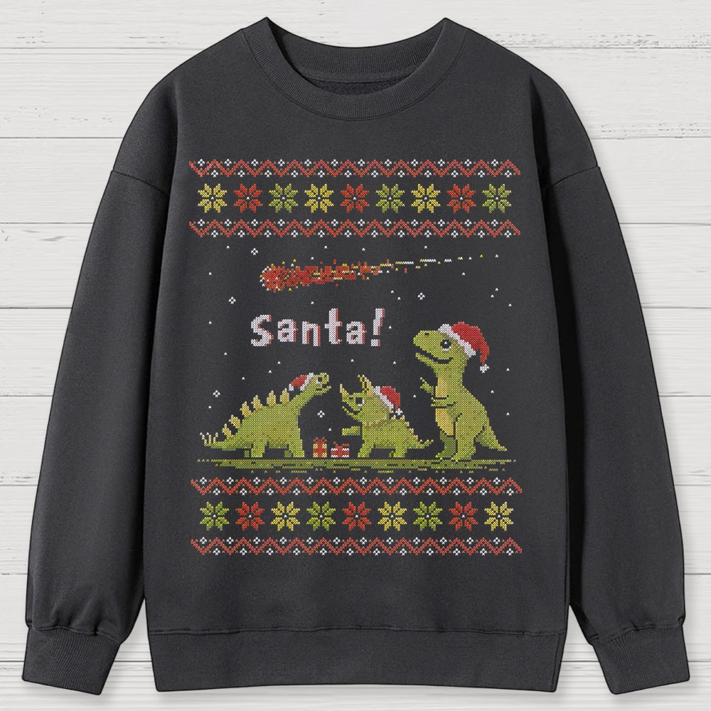 Santa! Cotton Sweatshirts 