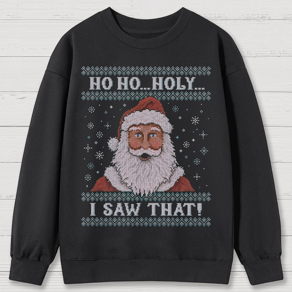 Santa Is Watching Cotton Sweatshirts
