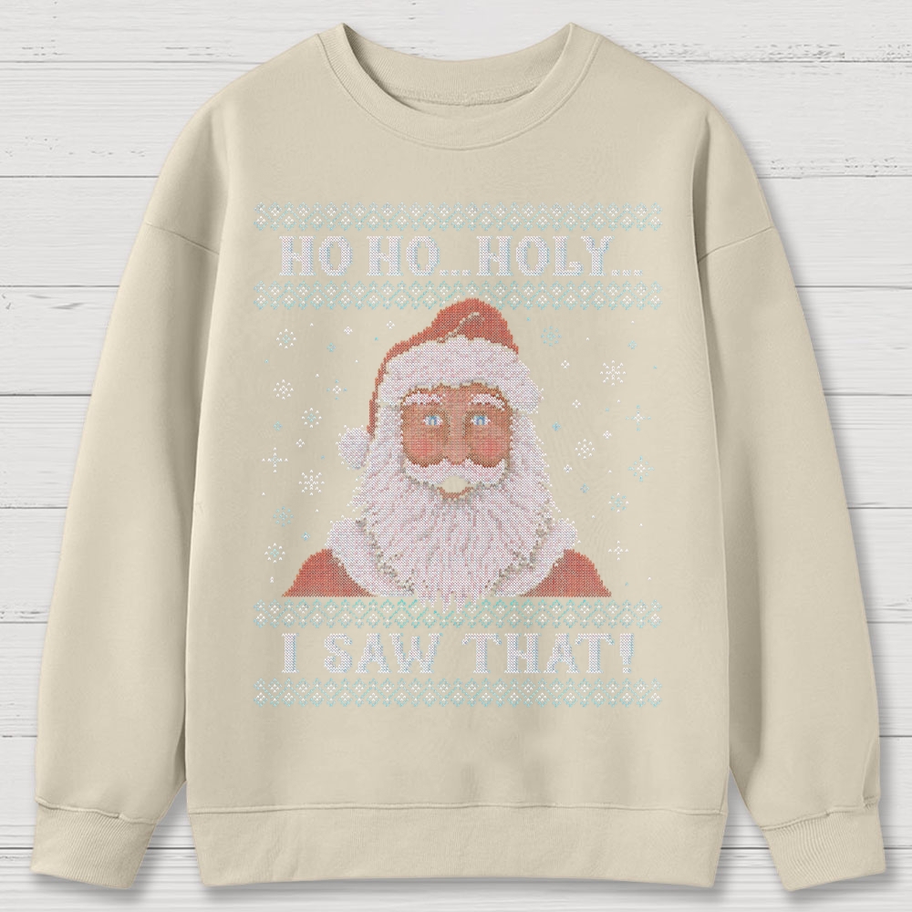 Santa Is Watching Cotton Sweatshirts