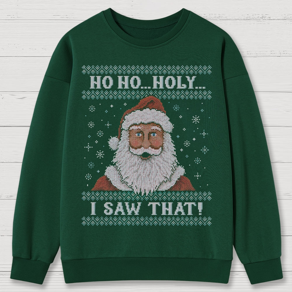 Santa Is Watching Cotton Sweatshirts