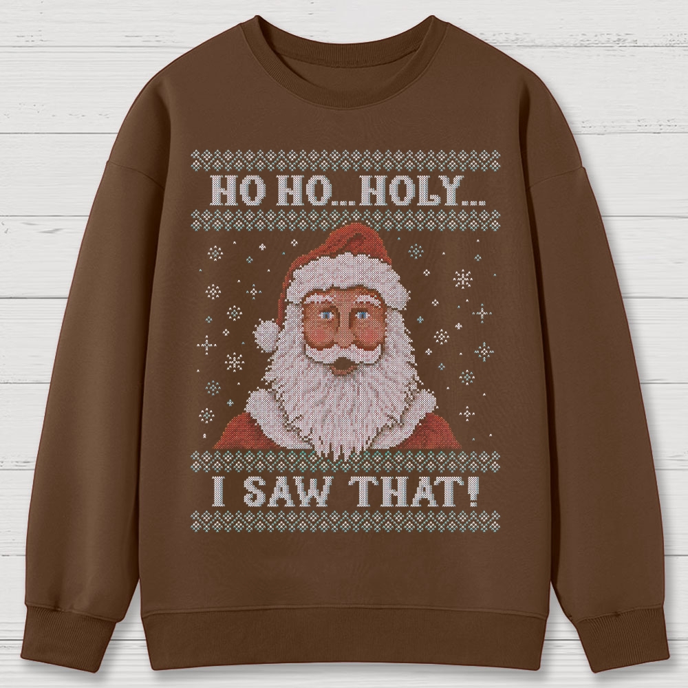Santa Is Watching Cotton Sweatshirts