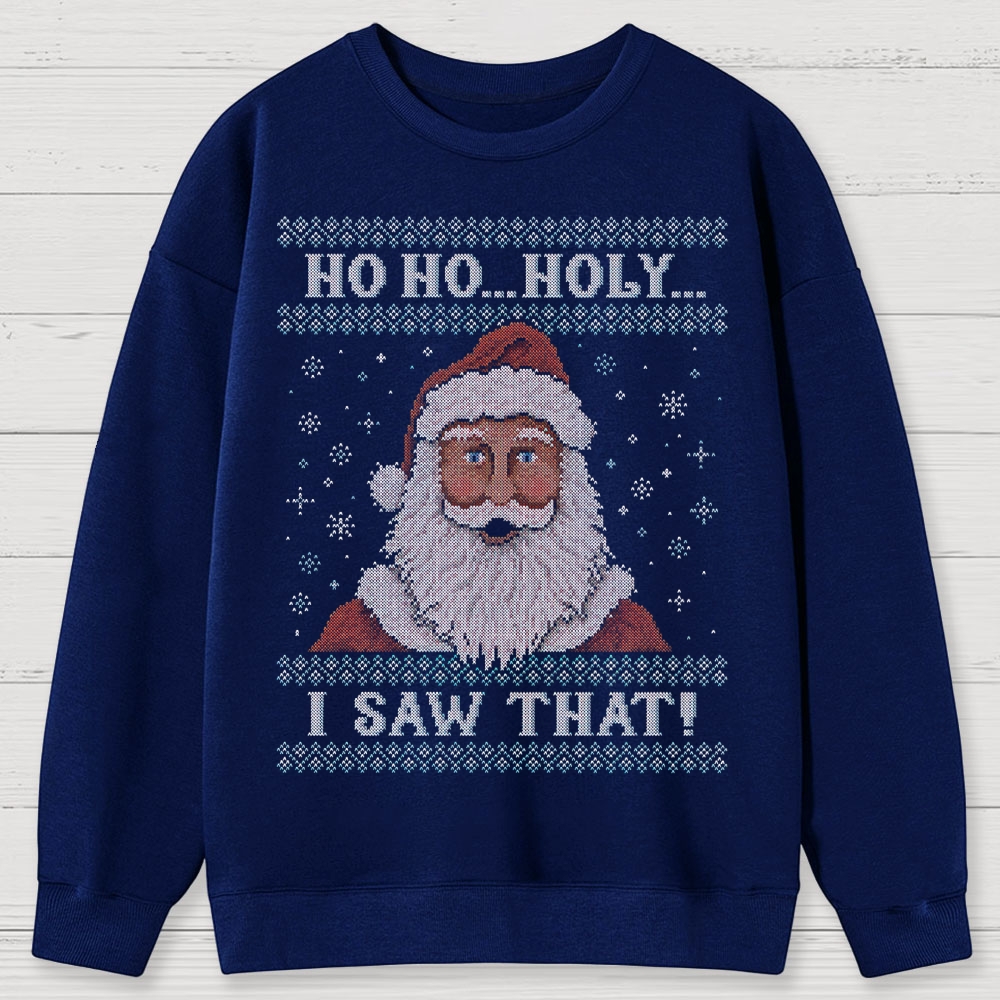 Santa Is Watching Cotton Sweatshirts