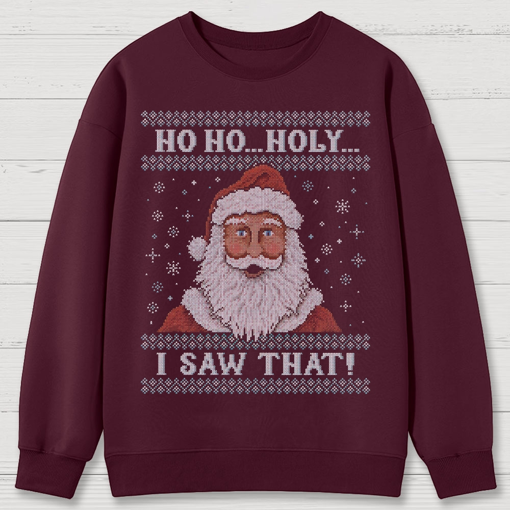 Santa Is Watching Cotton Sweatshirts