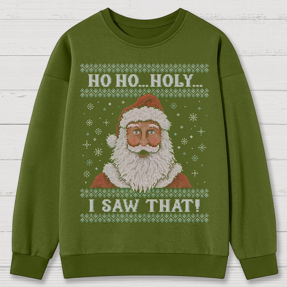 Santa Is Watching Cotton Sweatshirts